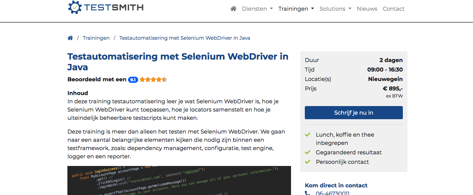 Vernieuwde website
